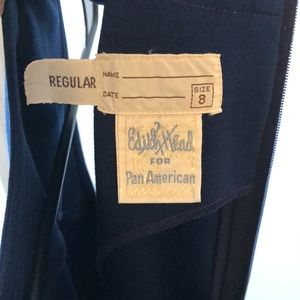 PanAm Airlines Stewardess Top. Size 8. Original Edith Head Design.